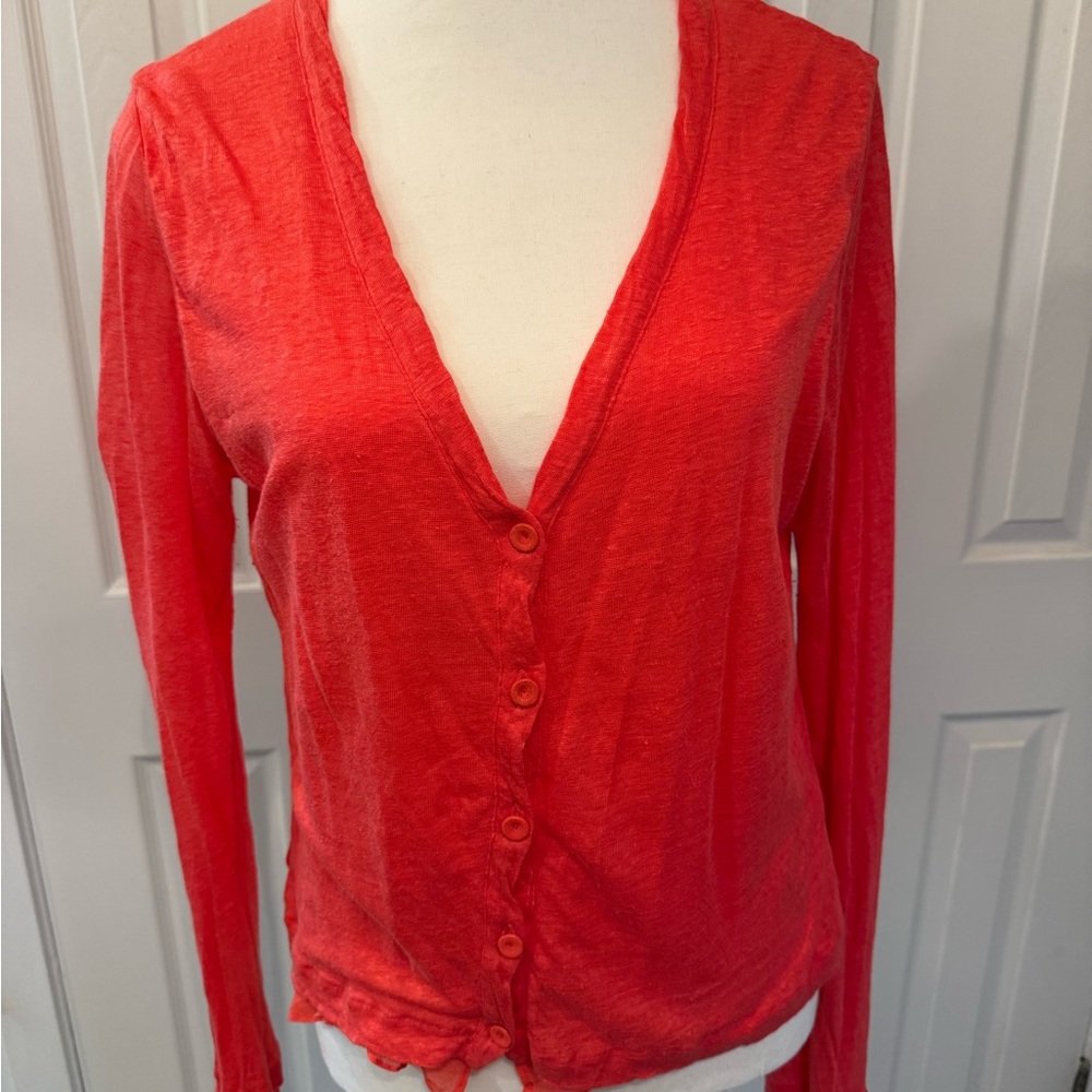 Elegant Coral Button-Down Shirt